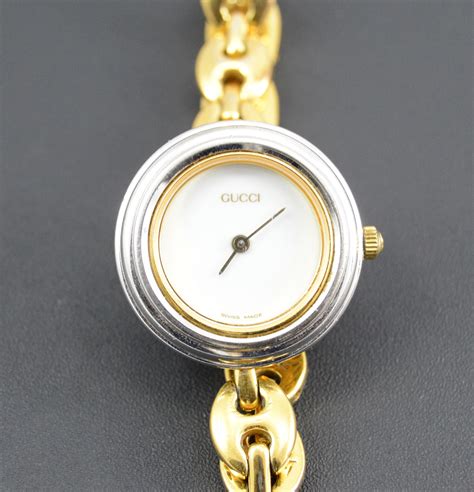 vintage gold gucci watch ladies|old Gucci watch value.